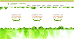 Desktop Screenshot of freshstartcounseling.org