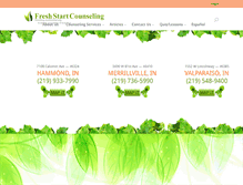 Tablet Screenshot of freshstartcounseling.org